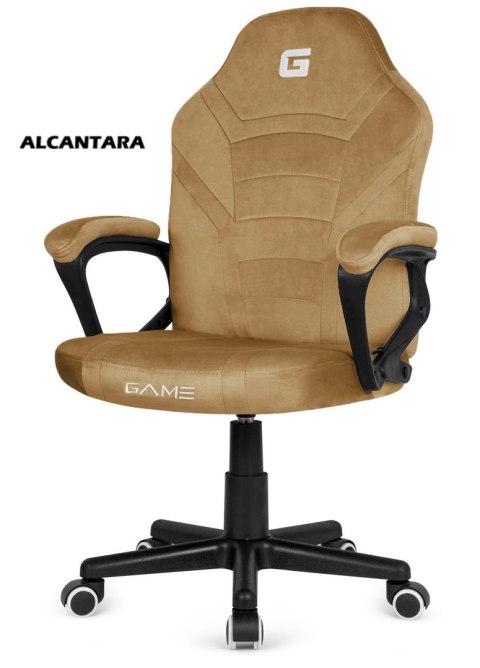 Fotel obrotowy do biurka MARIO ALCANTARA BEIGE Fotel obrotowy do biurka MARIO ALCANTARA BEIGE