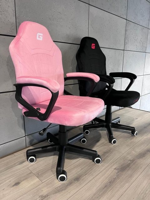 Fotel obrotowy do biurka MARIO ALCANTARA CANDY PINK Fotel obrotowy do biurka MARIO ALCANTARA CANDY PINK