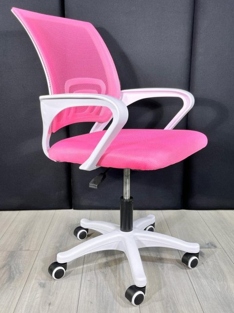 Fotel obrotowy do biurka VENTO PINK MESH Fotel obrotowy do biurka VENTO PINK MESH