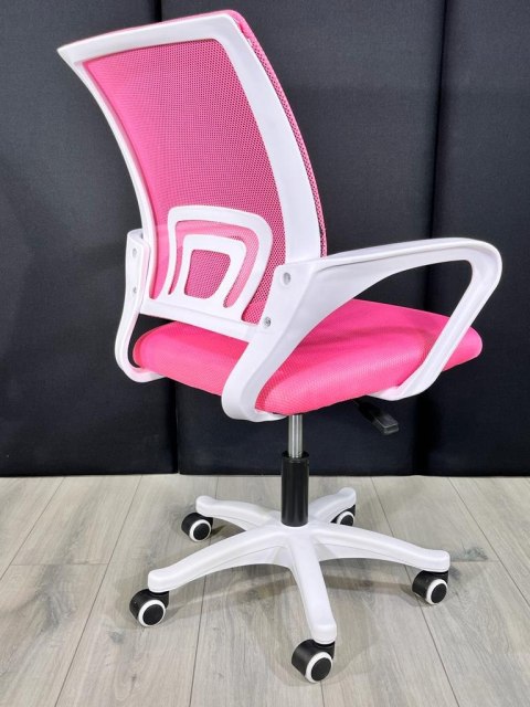 Fotel obrotowy do biurka VENTO PINK MESH Fotel obrotowy do biurka VENTO PINK MESH