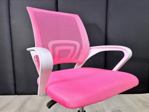 Fotel obrotowy do biurka VENTO PINK MESH Fotel obrotowy do biurka VENTO PINK MESH