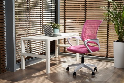 Fotel obrotowy do biurka VENTO PINK MESH Fotel obrotowy do biurka VENTO PINK MESH
