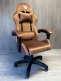 Fotel obrotowy gamingowy HERO ENZO BROWN ALCANTARA