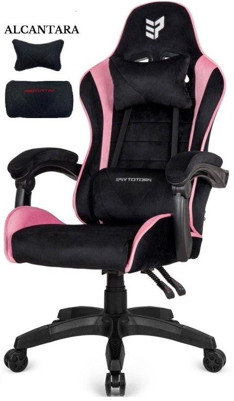 Fotel obrotowy gamingowy HERO ENZO PINK ALCANTARA Fotel obrotowy gamingowy HERO ENZO PINK ALCANTARA