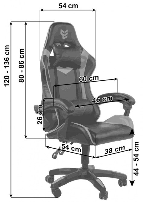 Fotel obrotowy gamingowy HERO POKER PRO BLACK ALCANTARA Fotel obrotowy gamingowy HERO POKER PRO BLACK ALCANTARA