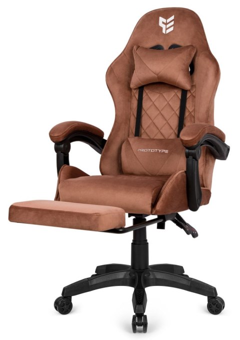 Fotel obrotowy gamingowy HERO POKER PRO BROWN ALCANTARA Fotel obrotowy gamingowy HERO POKER PRO BROWN ALCANTARA
