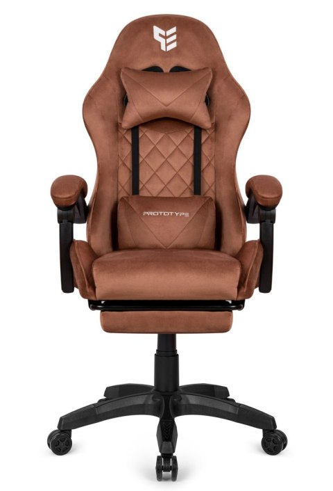 Fotel obrotowy gamingowy HERO POKER PRO BROWN ALCANTARA Fotel obrotowy gamingowy HERO POKER PRO BROWN ALCANTARA