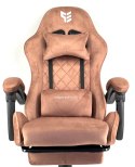 Fotel obrotowy gamingowy HERO POKER PRO BROWN ALCANTARA