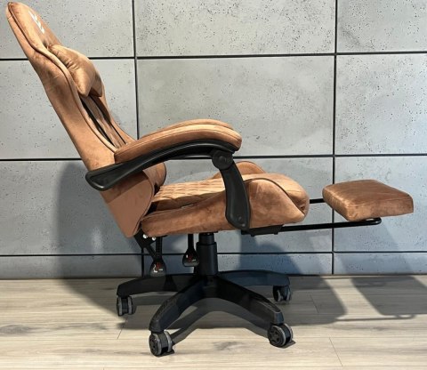 Fotel obrotowy gamingowy HERO POKER PRO BROWN ALCANTARA Fotel obrotowy gamingowy HERO POKER PRO BROWN ALCANTARA