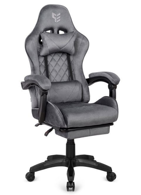 Fotel obrotowy gamingowy HERO POKER PRO GREY ALCANTARA Fotel obrotowy gamingowy HERO POKER PRO GREY ALCANTARA