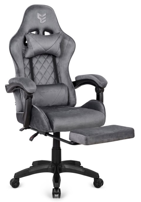 Fotel obrotowy gamingowy HERO POKER PRO GREY ALCANTARA Fotel obrotowy gamingowy HERO POKER PRO GREY ALCANTARA