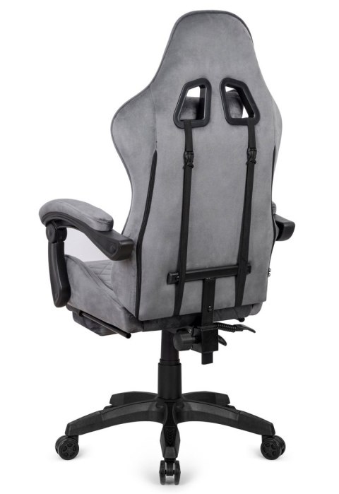 Fotel obrotowy gamingowy HERO POKER PRO GREY ALCANTARA Fotel obrotowy gamingowy HERO POKER PRO GREY ALCANTARA