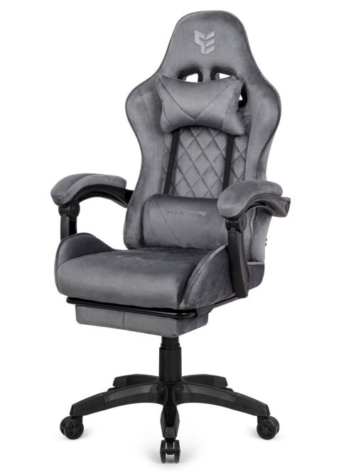 Fotel obrotowy gamingowy HERO POKER PRO GREY ALCANTARA Fotel obrotowy gamingowy HERO POKER PRO GREY ALCANTARA