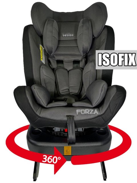 Fotelik samochodowy ISOFIX 360 FORZA BLACK 0-36 kg uniwersalny Fotelik samochodowy ISOFIX 360 FORZA BLACK 0-36 kg uniwersalny