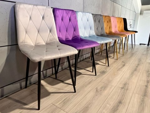Krzesła tapicerowane BORGO VELVET zestaw 4 sztuk kolory do wyboru Krzesła tapicerowane BORGO VELVET zestaw 4 sztuk kolory do wyboru