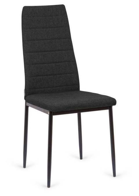 Krzesła tapicerowane zestaw 4 VALVA LINE FABRIC BLACK Krzesła tapicerowane zestaw 4 VALVA LINE FABRIC BLACK