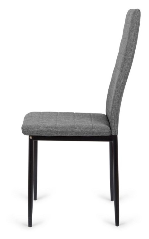 Krzesła tapicerowane zestaw 4 VALVA LINE FABRIC GREY Krzesła tapicerowane zestaw 4 VALVA LINE FABRIC GREY
