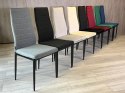 Krzesła tapicerowane zestaw 4 VALVA LINE FABRIC GREY