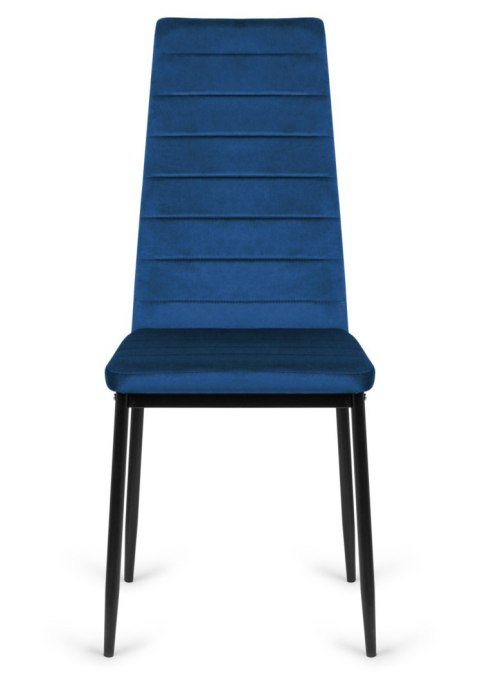 Krzesła tapicerowane zestaw 4 VALVA LINE VELVET BLUE Krzesła tapicerowane zestaw 4 VALVA LINE VELVET BLUE