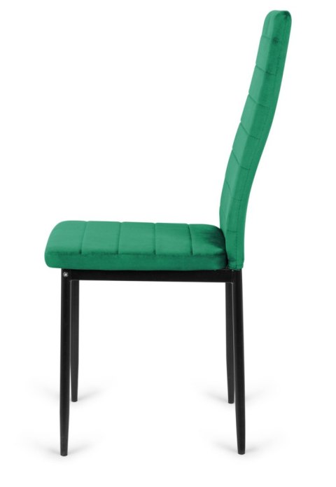 Krzesła tapicerowane zestaw 4 VALVA LINE VELVET GREEN Krzesła tapicerowane zestaw 4 VALVA LINE VELVET GREEN