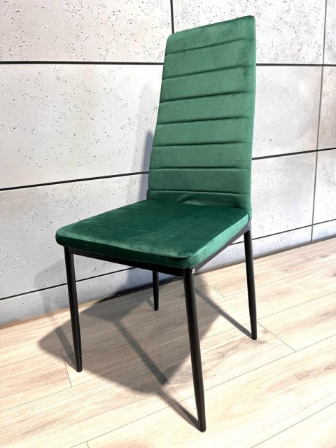 Krzesła tapicerowane zestaw 4 VALVA LINE VELVET GREEN Krzesła tapicerowane zestaw 4 VALVA LINE VELVET GREEN