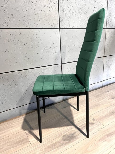 Krzesła tapicerowane zestaw 4 VALVA LINE VELVET GREEN Krzesła tapicerowane zestaw 4 VALVA LINE VELVET GREEN