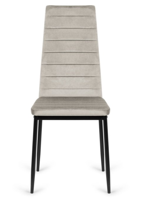 Krzesła tapicerowane zestaw 4 VALVA LINE VELVET GREY Krzesła tapicerowane zestaw 4 VALVA LINE VELVET GREY
