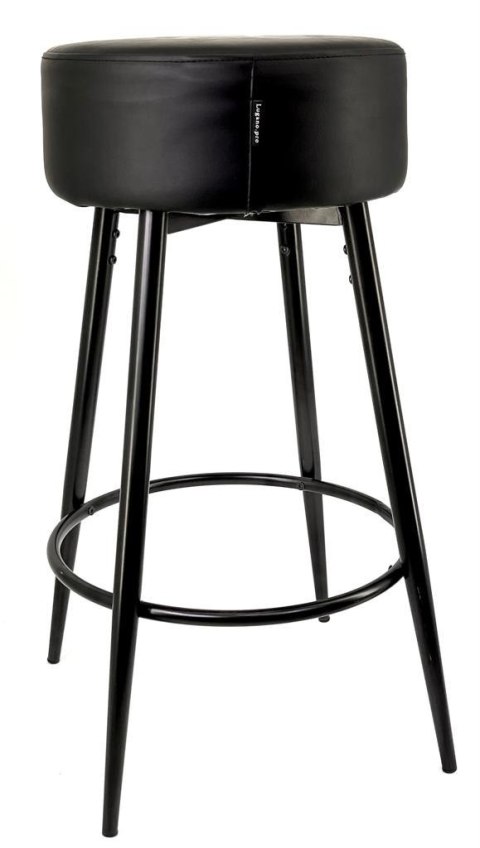 Krzesło barowe ASTI BLACK PU hoker BAR Krzesło barowe ASTI BLACK PU hoker BAR