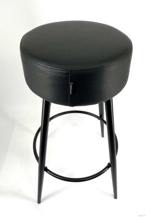 Krzesło barowe ASTI BLACK PU hoker BAR Krzesło barowe ASTI BLACK PU hoker BAR