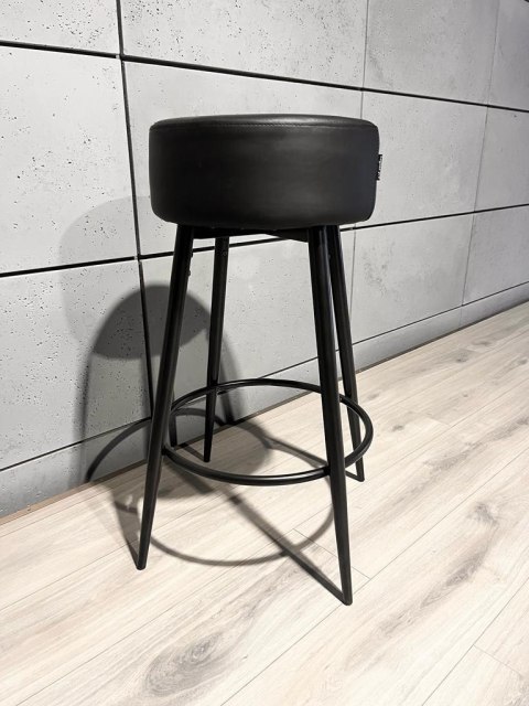 Krzesło barowe ASTI BLACK PU hoker BAR Krzesło barowe ASTI BLACK PU hoker BAR