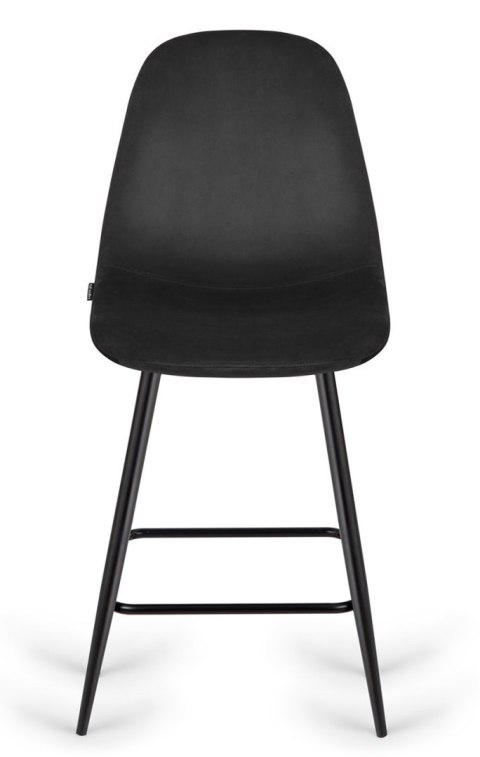 Krzesło barowe AVA BLACK VELVET hoker BAR Krzesło barowe AVA BLACK VELVET hoker BAR