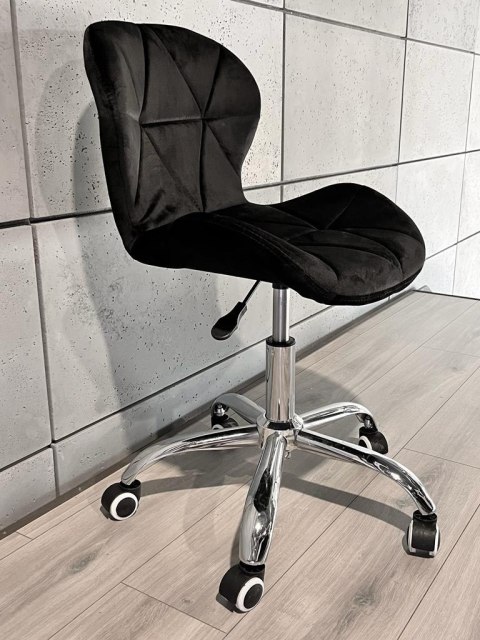 Krzesło obrotowe VASTO OFFICE VELVET BLACK Krzesło obrotowe VASTO OFFICE VELVET BLACK