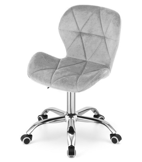 Krzesło obrotowe VASTO OFFICE VELVET GREY Krzesło obrotowe VASTO OFFICE VELVET GREY