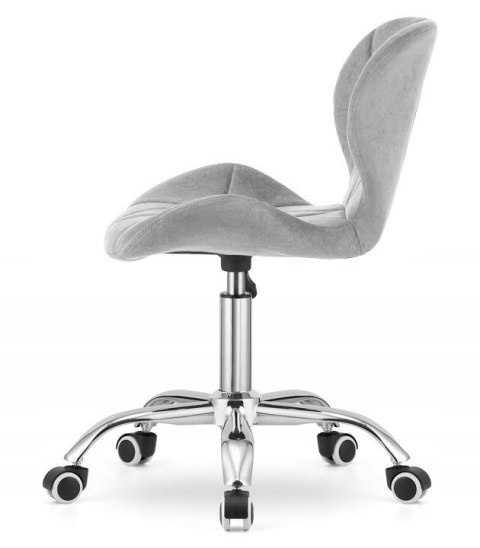 Krzesło obrotowe VASTO OFFICE VELVET GREY Krzesło obrotowe VASTO OFFICE VELVET GREY