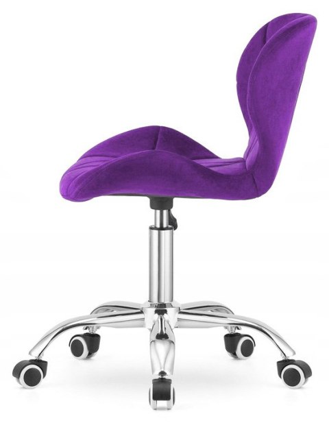 Krzesło obrotowe VASTO OFFICE VELVET PURPLE Krzesło obrotowe VASTO OFFICE VELVET PURPLE