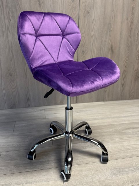 Krzesło obrotowe VASTO OFFICE VELVET PURPLE Krzesło obrotowe VASTO OFFICE VELVET PURPLE