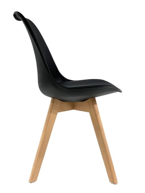 Krzesło skandynawskie MONZA BLACK - Black Fabric II Krzesło skandynawskie MONZA BLACK - Black Fabric II