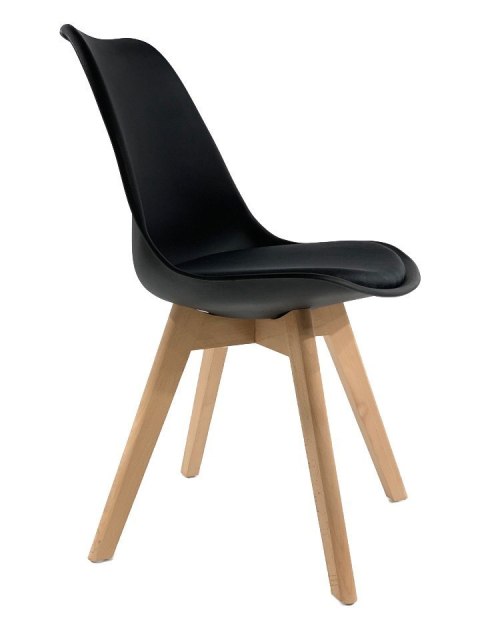 Krzesło skandynawskie MONZA BLACK - Black Fabric II Krzesło skandynawskie MONZA BLACK - Black Fabric II