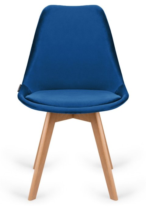 Krzesło skandynawskie MONZA GRANDE BLUE VELVET Krzesło skandynawskie MONZA GRANDE BLUE VELVET