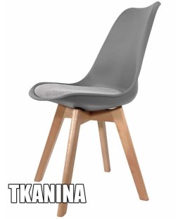 Krzesło skandynawskie MONZA LIGHT GREY - Grey Fabric II