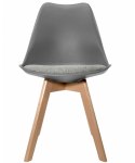 Krzesło skandynawskie MONZA LIGHT GREY - Grey Fabric II