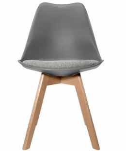 Krzesło skandynawskie MONZA LIGHT GREY - Grey Fabric II
