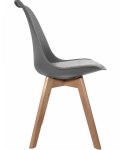 Krzesło skandynawskie MONZA LIGHT GREY - Grey Fabric II