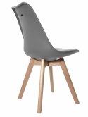 Krzesło skandynawskie MONZA LIGHT GREY - Grey Fabric II