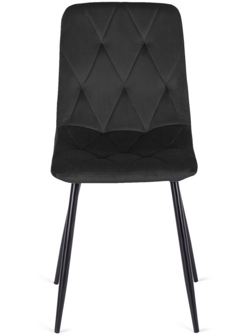 Krzesło tapicerowane BORGO VELVET BLACK II GATUNEK Krzesło tapicerowane BORGO VELVET BLACK II GATUNEK