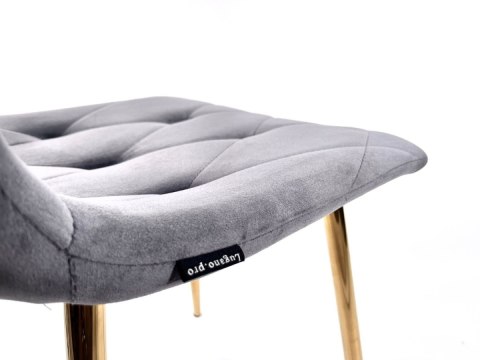 Krzesło tapicerowane BORGO VELVET DARK GREY SILVER Krzesło tapicerowane BORGO VELVET DARK GREY SILVER
