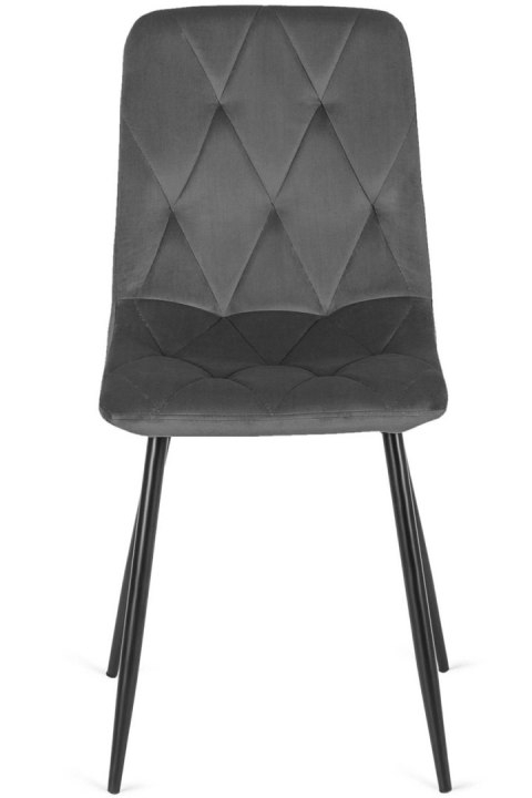 Krzesło tapicerowane BORGO VELVET DARK GREY Krzesło tapicerowane BORGO VELVET DARK GREY
