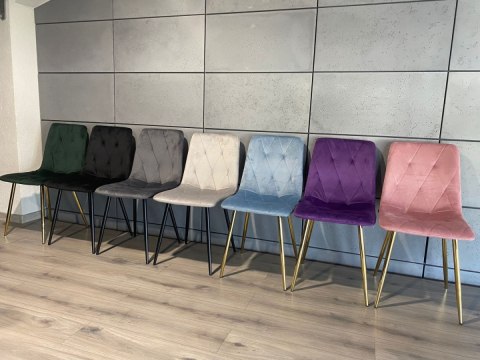 Krzesło tapicerowane BORGO VELVET DARK GREY Krzesło tapicerowane BORGO VELVET DARK GREY