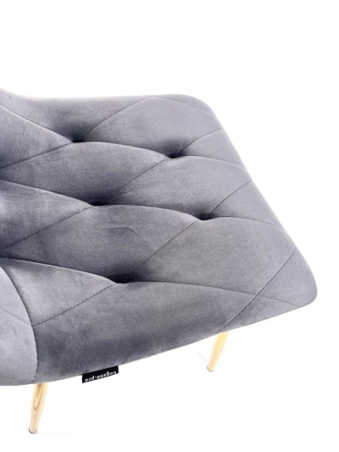 Krzesło tapicerowane BORGO VELVET DARK GREY Krzesło tapicerowane BORGO VELVET DARK GREY