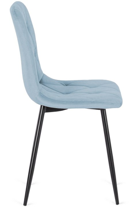 Krzesło tapicerowane BORGO VELVET LIGHT BLUE Krzesło tapicerowane BORGO VELVET LIGHT BLUE
